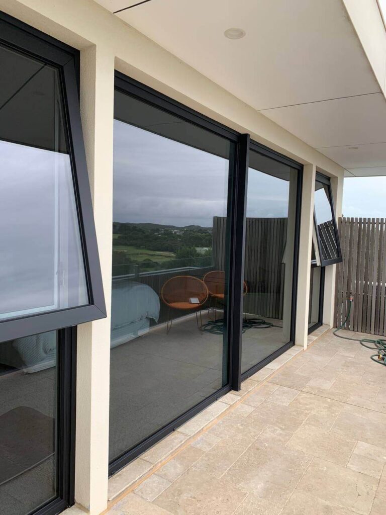 Energy-efficient double glazed uPVC windows on a modern Melbourne home