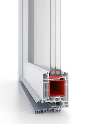 Upvc Laundry Door Cross Section