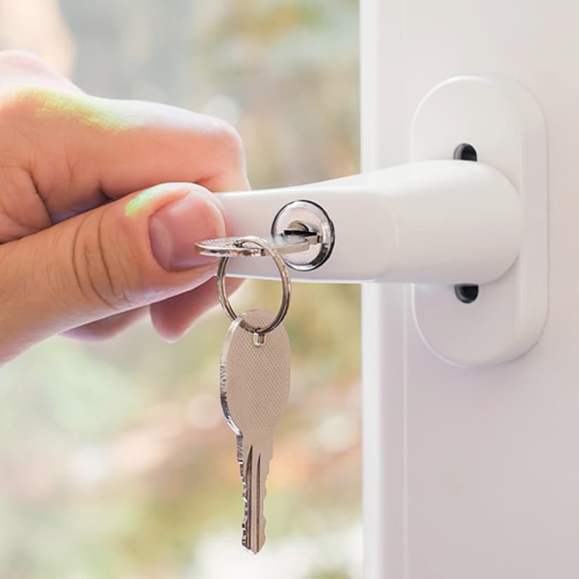 Laundry door locking system